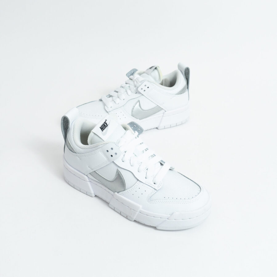 DUNK LOW DISRUPT WHITE SILVER
