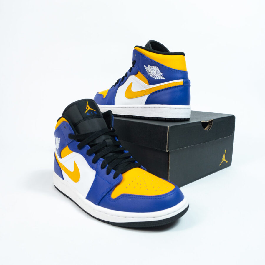 JORDAN 1 MID LAKERS