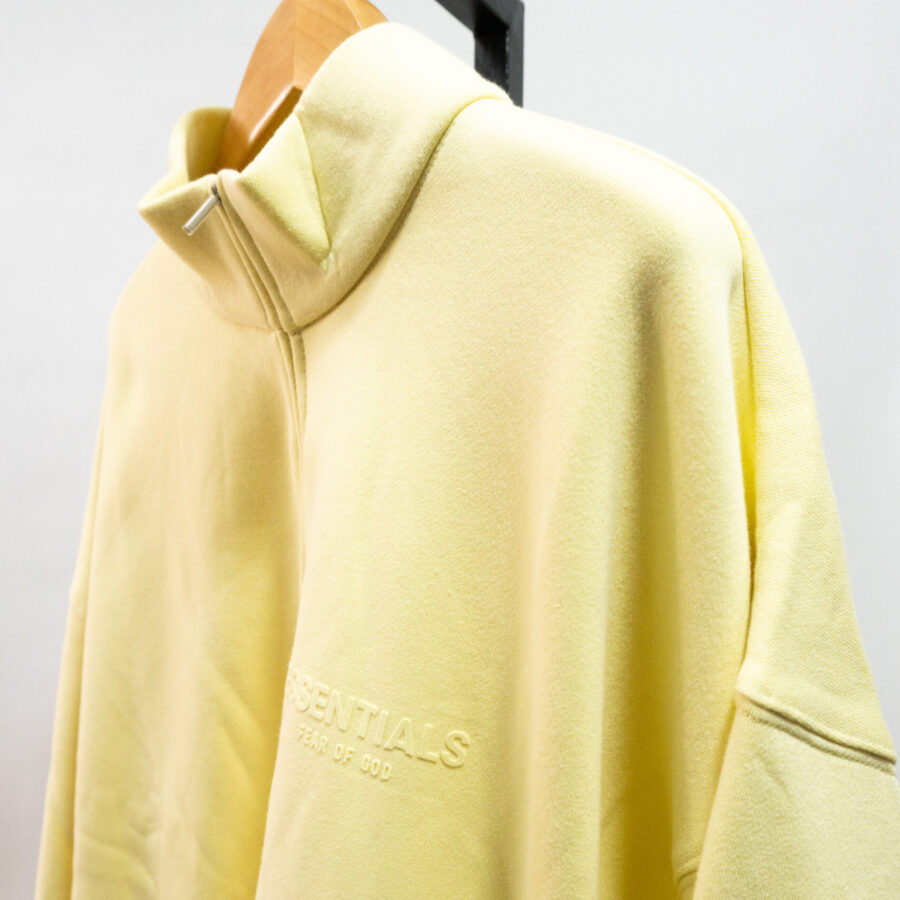 ESSENTIALS YELLOW FULL ZIP JACKET
