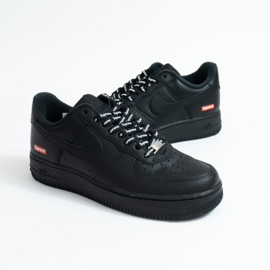 NIKE AIR FORCE 1 SUPREME BLACK