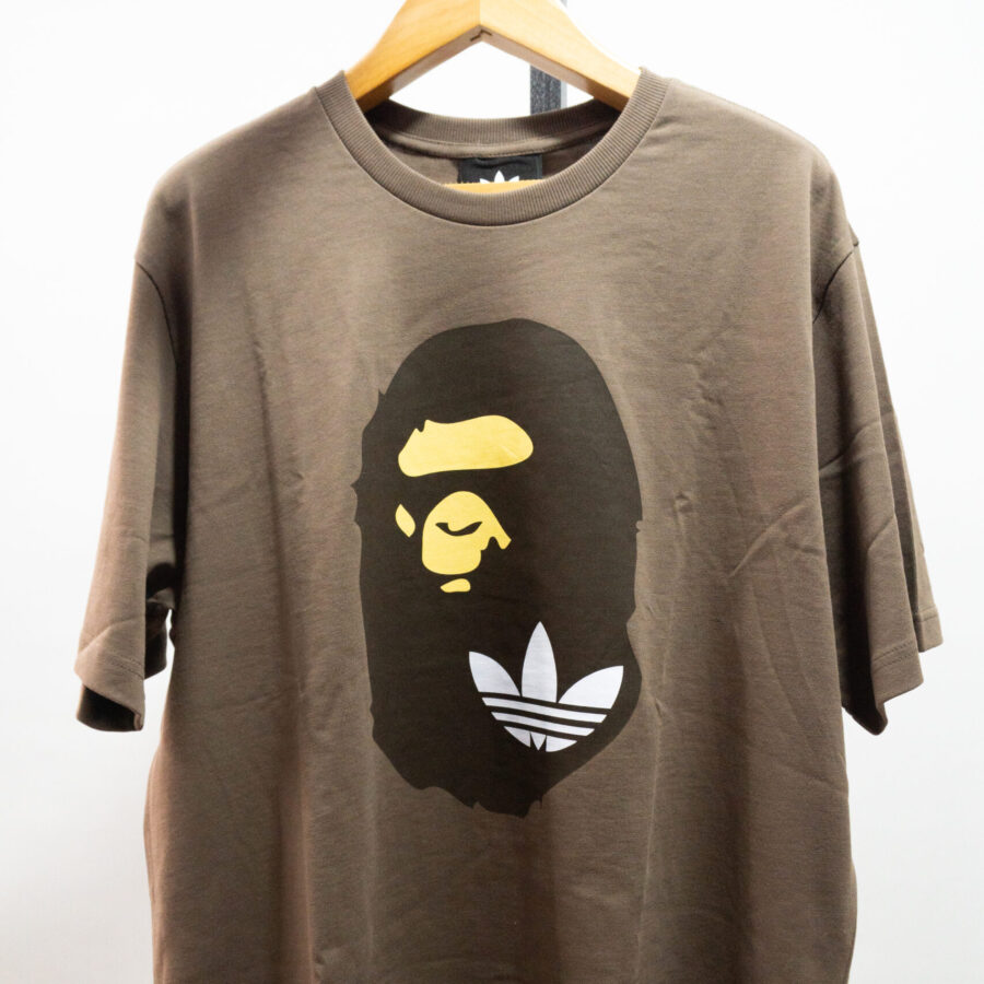 ADIDAS X BAPE BROWN TEE