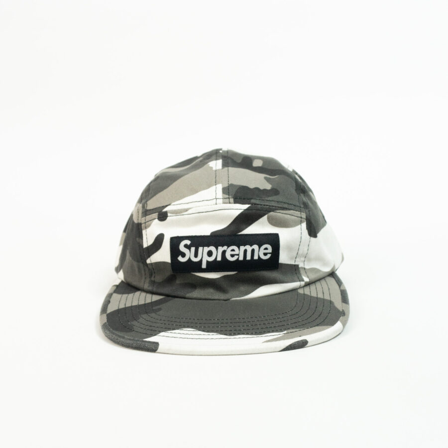 SUPREME CAMP CAP SNOW CAMO